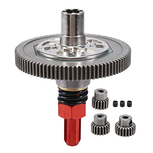 Greethga 91T Spur Gear Slipper Clutch 21T 19T 17T Gear Set für Arrma 1/10 Senton Big Rock Vorteks Parts,Rot von Greethga