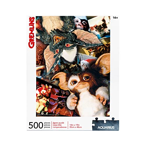Gremlins 62195 Wassermann Collage 500 Teile Puzzle, Mehrfarbig, Einheitsgröße von AQUARIUS