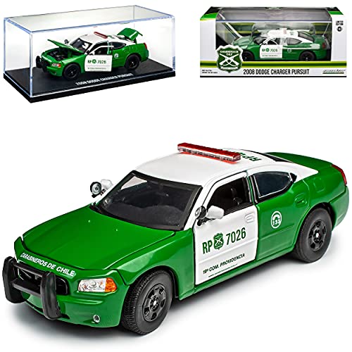 Dodge Charger LX Police Polizei Grün Weiss Ab 2005 1/43 Greenlight Modell Auto Dodge Charger LX Police Polizei Grün Weiss Ab 2005 1/43 Greenlight Modell Auto von Grenlight