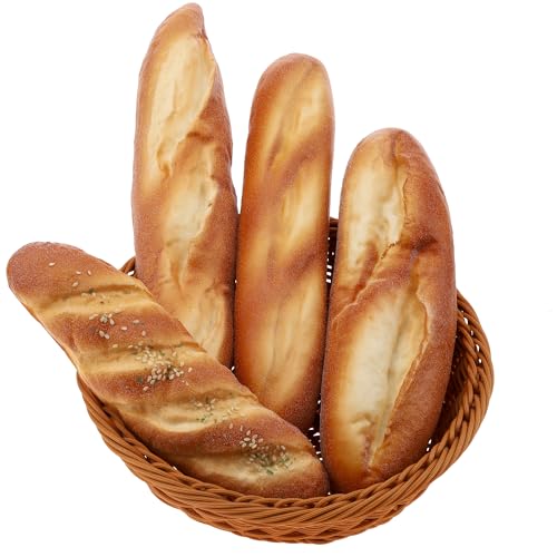 Gresorth 4 Stück Kunstbrot Deko Fakes Brot Dessert Modell Realistische Französische Baguette Simulation Sesamgebäck Deko für Zuhause Küche Gresorth 4 Stück Kunstbrot Deko Fakes Brot Dessert Modell Realistische Französische Baguette Simulation Sesamgebäck Deko für Zuhause Küche von Gresorth
