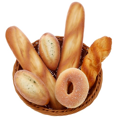 Gresorth 6 Stück Kunstbrot Deko Fake Donut Brot Modell Naturnahe Kokosgebäck Schmuck Lebensechte Baguette Lebensmittel für Vitrine Party Hochzeit Gresorth 6 Stück Kunstbrot Deko Fake Donut Brot Modell Naturnahe Kokosgebäck Schmuck Lebensechte Baguette Lebensmittel für Vitrine Party Hochzeit von Gresorth
