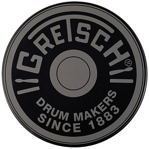 Gretsch Drums 12" Grey Round Badge Logo Practise Pad Übungspad von Gretsch Drums