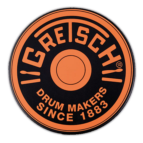 Gretsch Drums 12" Orange Round Badge Logo Practise Pad Übungspad von Gretsch Drums