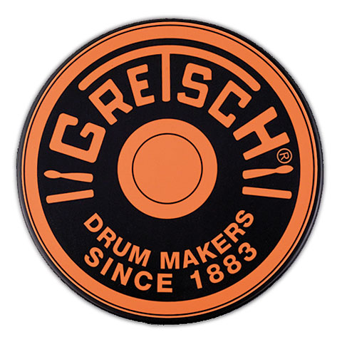 Gretsch Drums 6" Orange Round Badge Logo Practise Pad Übungspad von Gretsch Drums