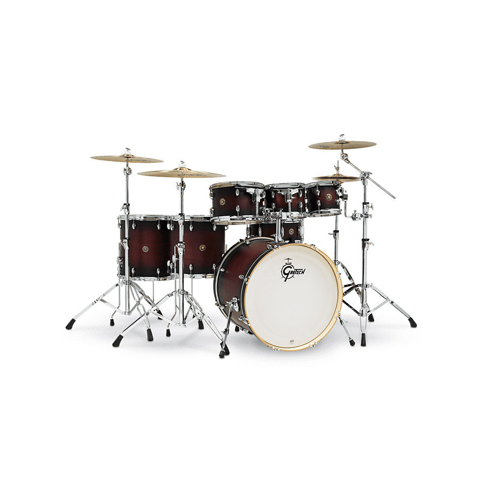 Gretsch Drums Catalina Maple 22" Satin Deep Cherry Burst 7 Pcs. Gretsch Drums Catalina Maple 22" Satin Deep Cherry Burst 7 Pcs. von Gretsch Drums