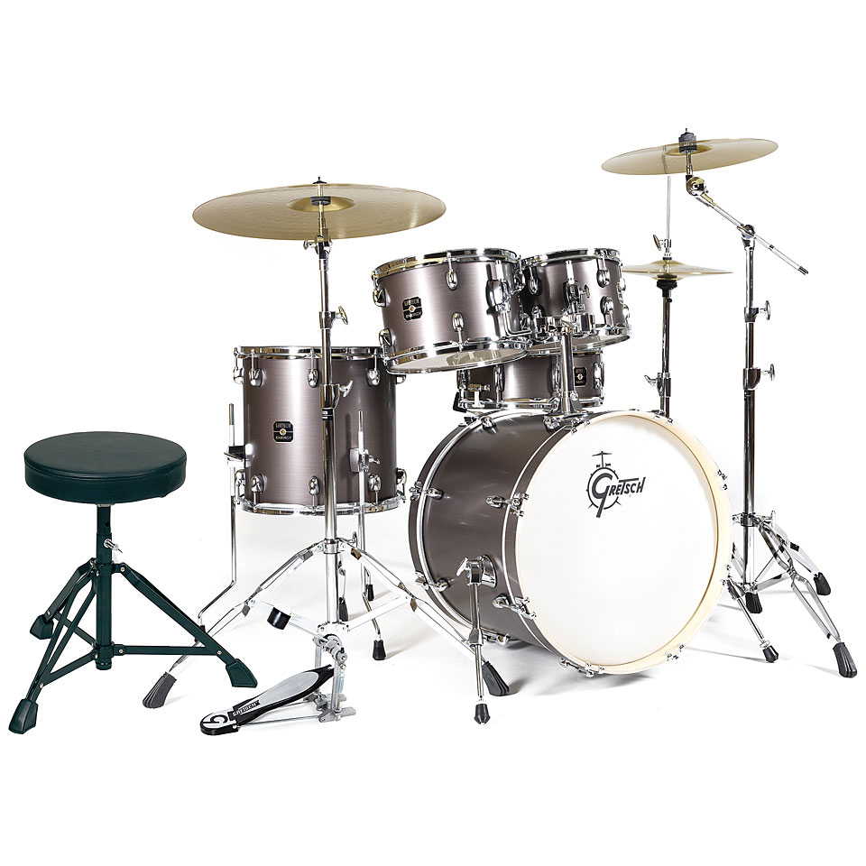 Gretsch Drums Energy 20" Grey Steel Complete Drumset Schlagzeug Gretsch Drums Energy 20" Grey Steel Complete Drumset Schlagzeug von Gretsch Drums