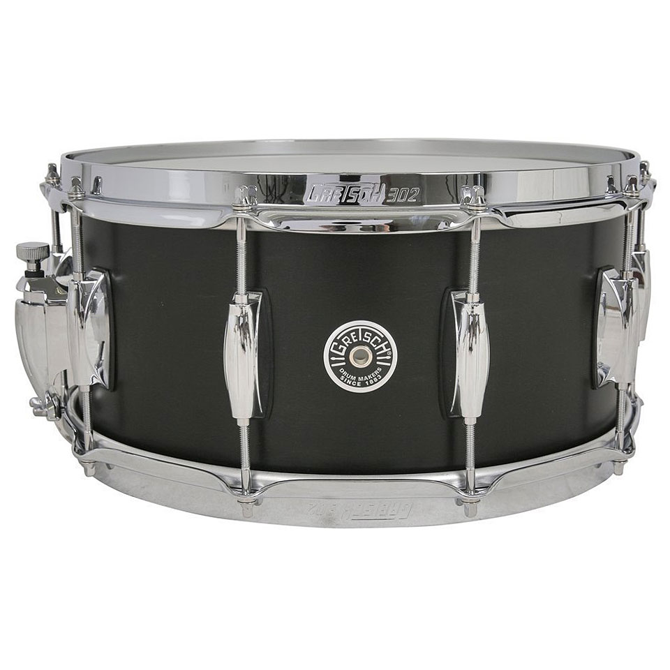 Gretsch Drums USA Brooklyn 14" x 6,5" Satin Black Metallic Snare Drum von Gretsch Drums