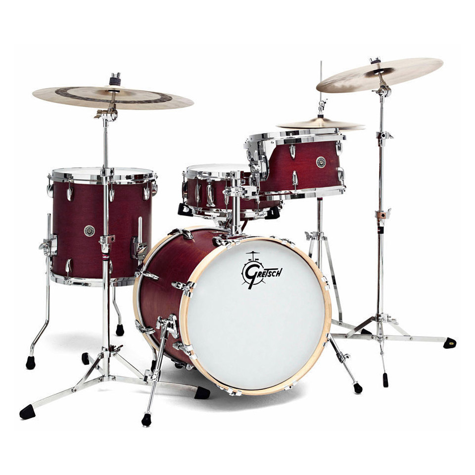 Gretsch Drums USA Brooklyn 18" Satin Cherry Red Shell Set Schlagzeug von Gretsch Drums