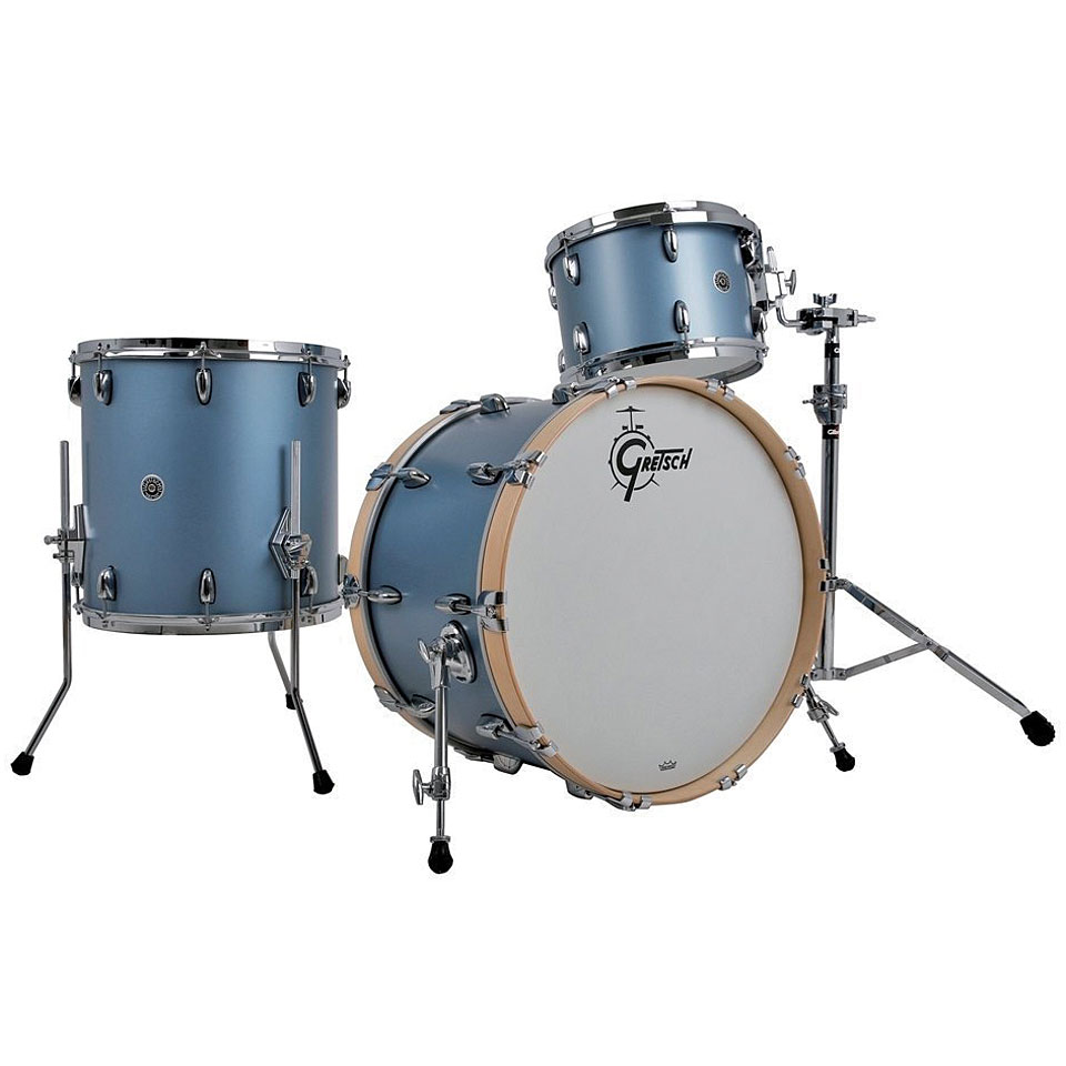 Gretsch Drums USA Brooklyn 20" Satin Ice Blue Metallic Drumset von Gretsch Drums