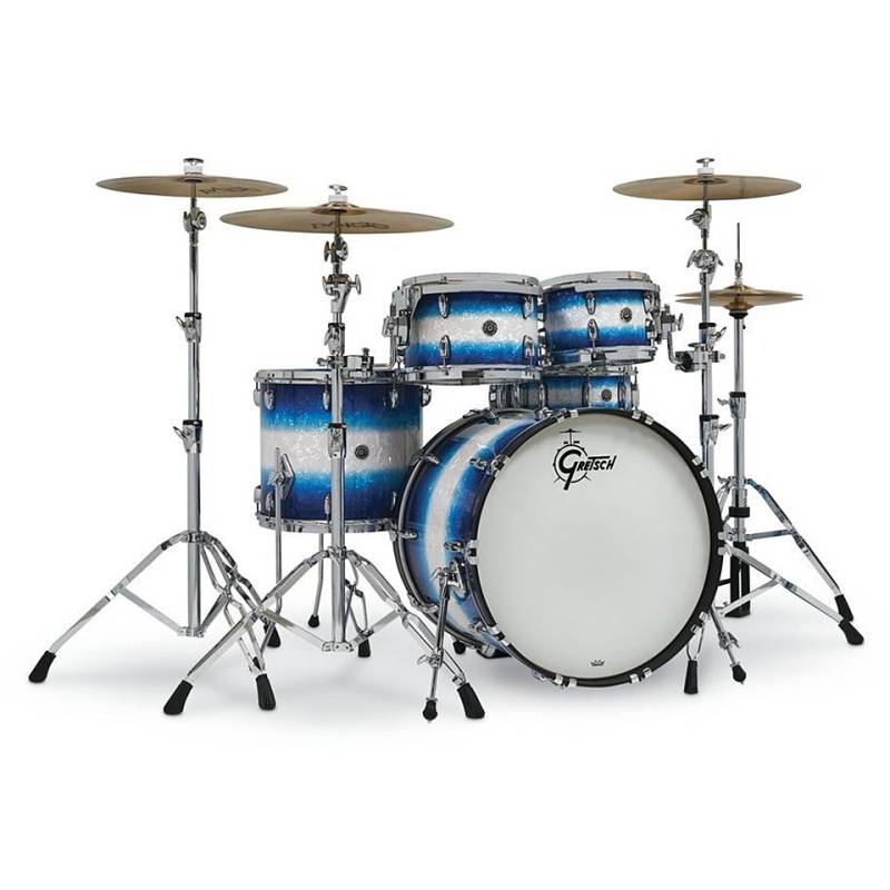 Gretsch Drums USA Brooklyn 22" Blue Burst Pearl Shell Set Schlagzeug von Gretsch Drums