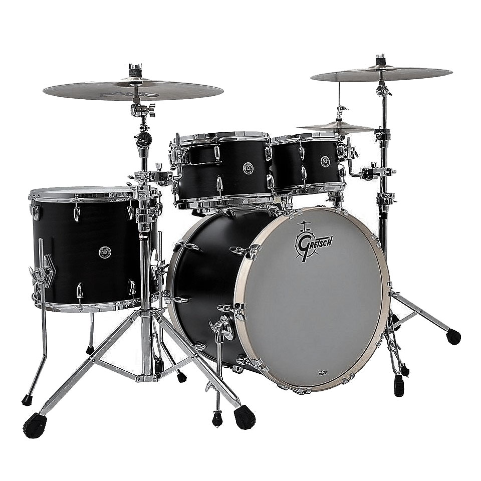 Gretsch Drums USA Brooklyn 22" Satin Black Metallic Drumset Schlagzeug von Gretsch Drums