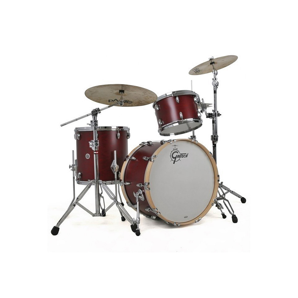 Gretsch Drums USA Brooklyn 22" Satin Cherry Red Drumset Schlagzeug von Gretsch Drums