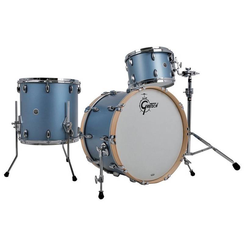 Gretsch Drums USA Brooklyn 22" Satin Ice Blue Metallic Drumset von Gretsch Drums