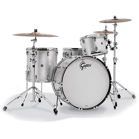 Gretsch Drums USA Brooklyn 22" Silver Sparkle Drumset Schlagzeug von Gretsch Drums