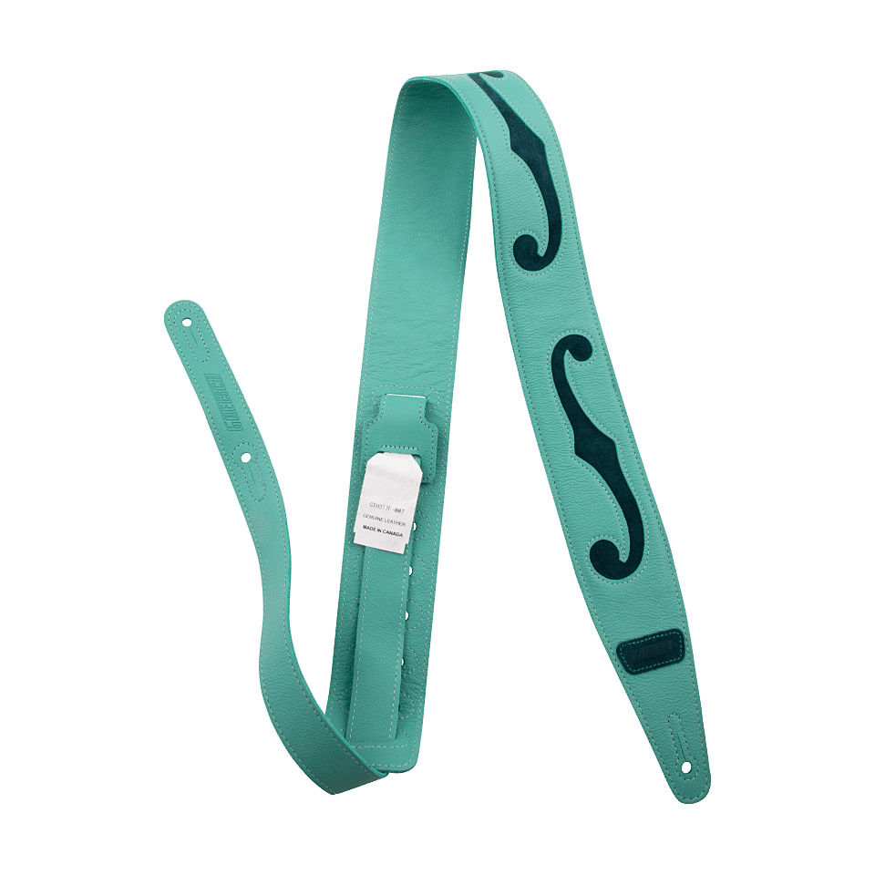 Gretsch Guitars F-Holes Leather Straps, Surf Green and Dark Green Gretsch Guitars F-Holes Leather Straps, Surf Green and Dark Green von Gretsch Guitars