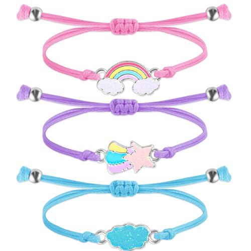 3 Stück Armband Mädchen,Einstellbare Geflochten Armband,Freundschaftsarmbänder,Armband kinder mädchen, Handgefertigtes Armband für Mädchen und Schmuck Mädchen Kinder Mitgebsel Kindergeburtstag Armband 3 Stück Armband Mädchen,Einstellbare Geflochten Armband,Freundschaftsarmbänder,Armband kinder mädchen, Handgefertigtes Armband für Mädchen und Schmuck Mädchen Kinder Mitgebsel Kindergeburtstag Armband von Grevosea