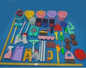 Greyghost Kids Cleaning Toy Set with Adjustable Mop Broom and Dustpan, 14PCS Toddles Cleaning Tool Pretend Play Kits, Early Educational Learning Toys for Baby Boys Girls Birthday Greyghost Kids Cleaning Toy Set with Adjustable Mop Broom and Dustpan, 14PCS Toddles Cleaning Tool Pretend Play Kits, Early Educational Learning Toys for Baby Boys Girls Birthday von Greyghost
