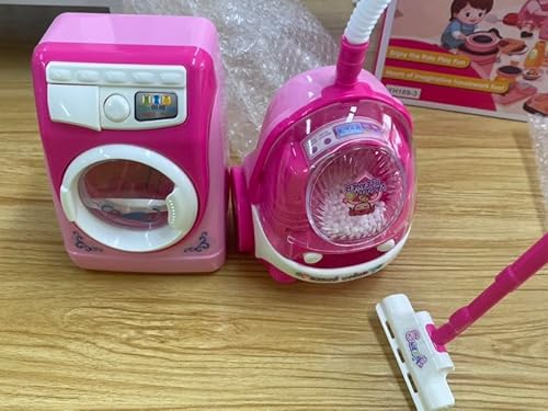Greyghost Kitchen Play Set for Children, Play Kitchen Appliances Kit with Sounds and Lights Toy Coffee Maker and Blender, Toddles Pretend Playset for Dollhouse Furniture, Toy Kitchen Accessories Gift von Greyghost