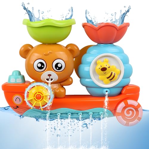 Badespiele für Neugeborene, Badespiele für Kinder, Bär und Biene niedliche Tiere Badespielzeug, mit Saugnapf und Schaufel, lustiges Bewässerungsspielzeug für Kinder 1 2 3 Jahre Badespiele für Neugeborene, Badespiele für Kinder, Bär und Biene niedliche Tiere Badespielzeug, mit Saugnapf und Schaufel, lustiges Bewässerungsspielzeug für Kinder 1 2 3 Jahre von Grillix