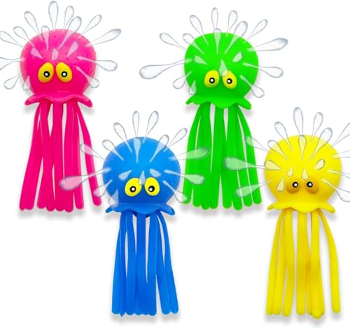Grillix 4 Stück Oktopus Wasserspritzer, wiederverwendbare Luftballons für Wasserbomben, Spielzeug für Schwimmbad, Strand, Taschenfüller, Sommer Grillix 4 Stück Oktopus Wasserspritzer, wiederverwendbare Luftballons für Wasserbomben, Spielzeug für Schwimmbad, Strand, Taschenfüller, Sommer von Grillix