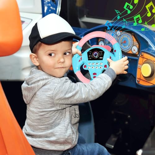 Kinder-Lenkradspielzeug, Lenkradspielzeug für Autos mit Musik, Kinder-Fahrsimulator, Lernspielzeug für Kinder Kinder-Lenkradspielzeug, Lenkradspielzeug für Autos mit Musik, Kinder-Fahrsimulator, Lernspielzeug für Kinder von Grillix