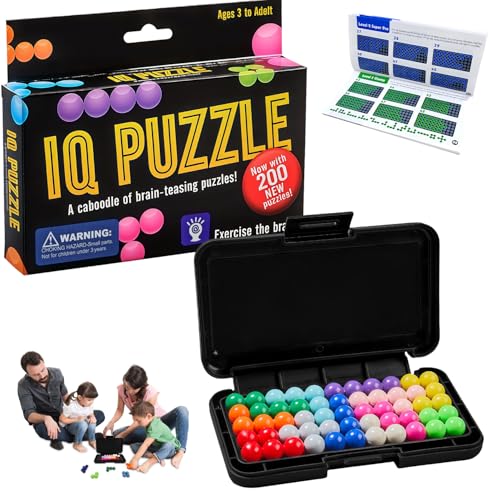 Puzzlespiele für Kinder, IQ Puzzler Pro, 3D-Logikspiele zur Entspannung und Dekompression, mit 200 Arten von Herausforderungen, Logikspiele für Kinder und Erwachsene von Grillix
