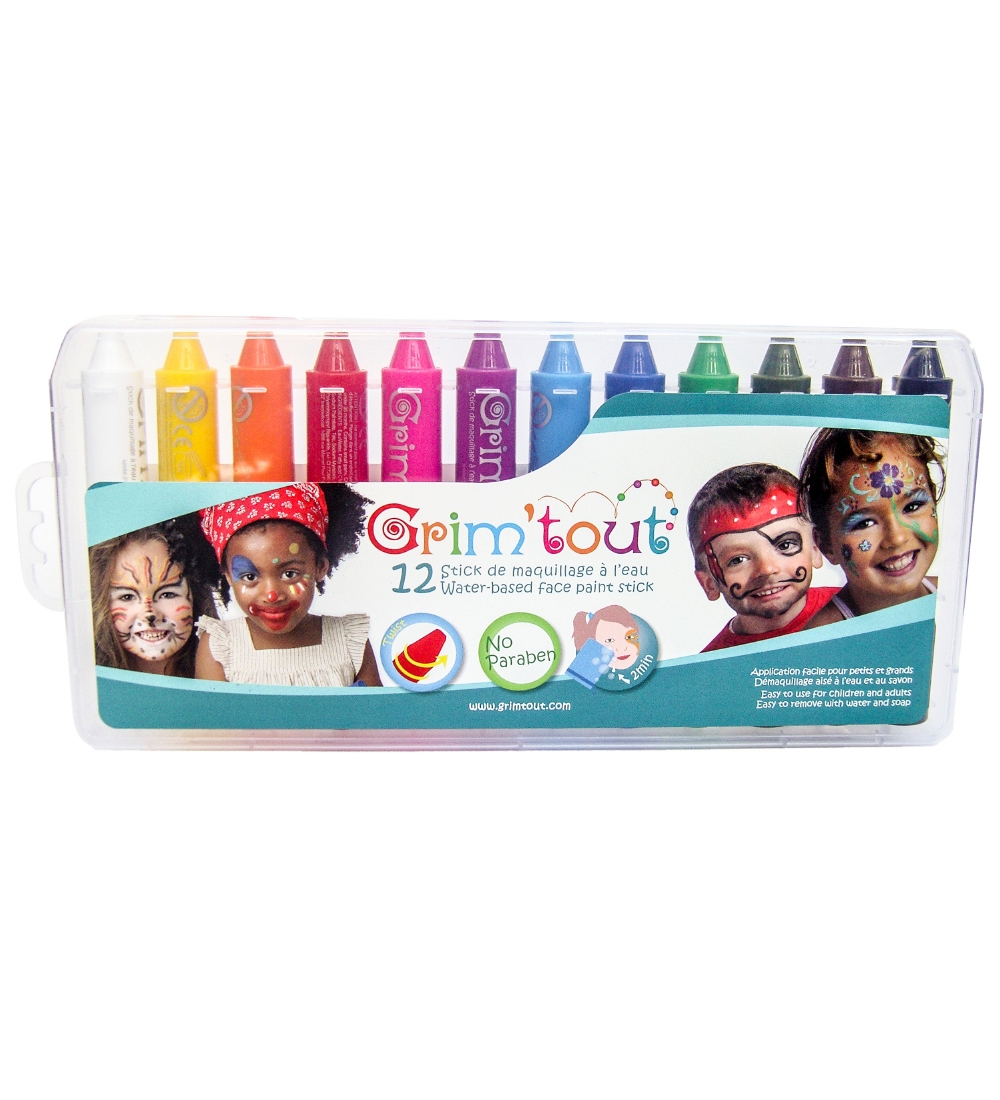 Grim Tout Kinderschminke - 12er-Pack - Mehrfarbig - Grim Tout - One Size - Schminke von Grim Tout