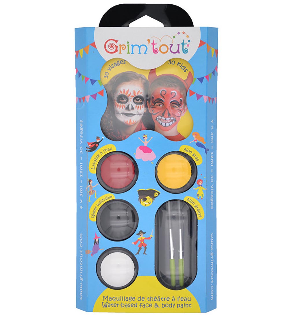 Grim Tout Kinderschminke - 4 Farben - Grim Tout - One Size - Schminke Grim Tout Kinderschminke - 4 Farben - Grim Tout - One Size - Schminke von Grim Tout