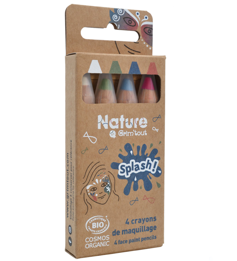 Grim Tout Theater-Make-up - 4 Buntstifte - Splash - Grim Tout - One Size - Schminke Grim Tout Theater-Make-up - 4 Buntstifte - Splash - Grim Tout - One Size - Schminke von Grim Tout