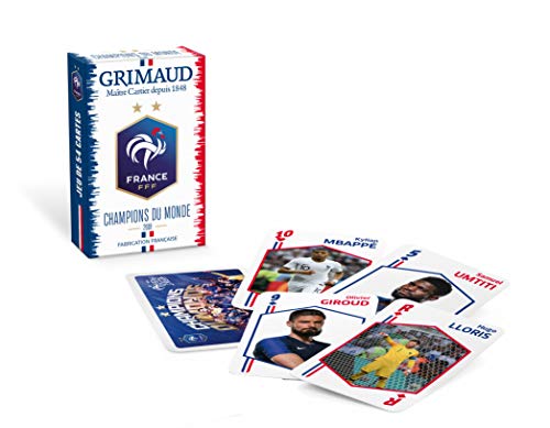 FFF - Champions Du Monde - équipe de France de Football - Grimaud - Jeu de 54 Cartes à Jouer Collector 2 étoiles von Grimaud