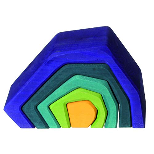 GRIMMS 10740 Stapelspiel Erde Höhle von Grimm's Spiel und Holz Design