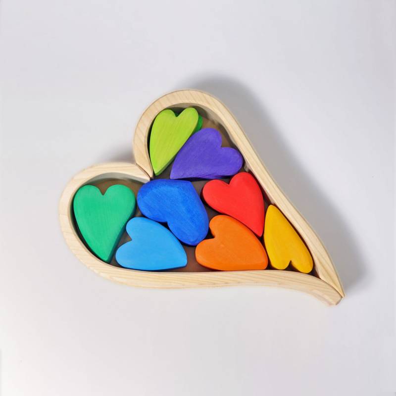 Grimm&#039;s Bauelemente - Herzen - Regenbogen von Grimm&#039;s