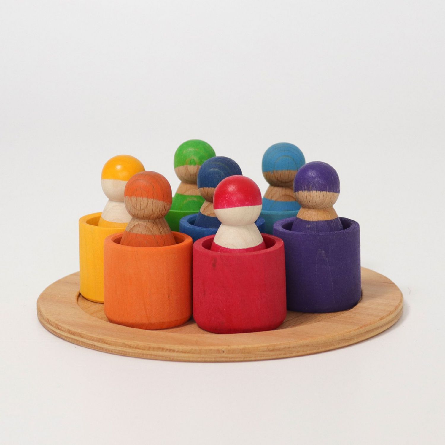 Grimm's Regenbogenfreunde 7 Freunde mit Holzschälchen - Grimm's Regenbogenfreunde 7 Freunde mit Holzschälchen - von Grimm's