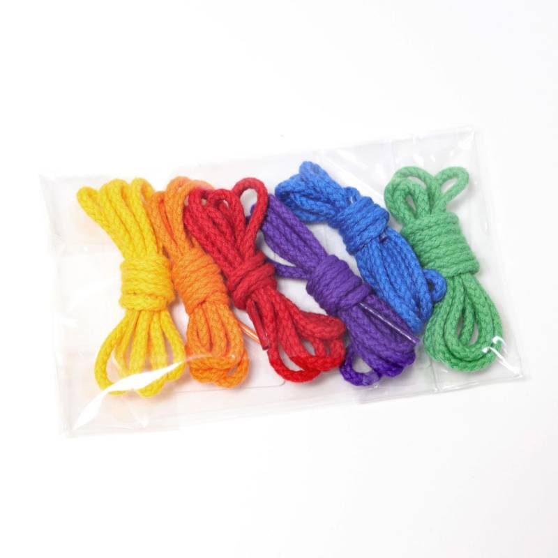 Grimm&#039;s Regenbogenschnüre für Fädelspiele - 6-teilig - von Grimm&#039;s