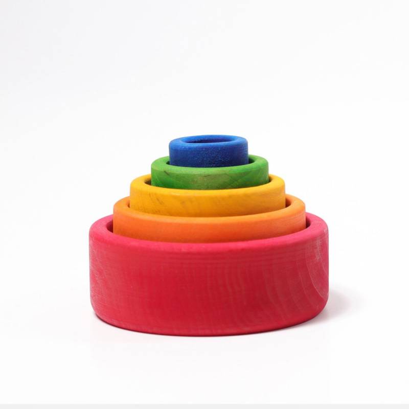 Grimm s Schälchensatz - 5-teilig - Regenbogen (Rot) von Grimm&#039;s