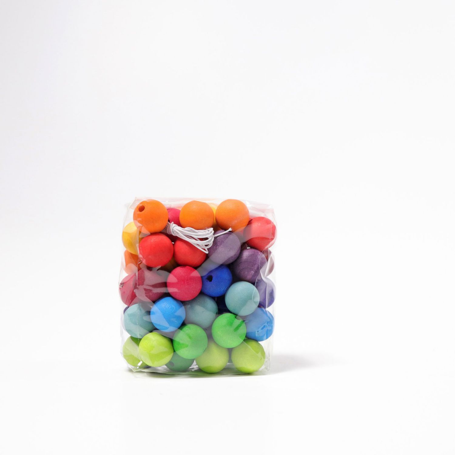 Grimm&#039;s mittlere Holzperlen - 60Stk (Farbe: Regenbogen) - von Grimm&#039;s