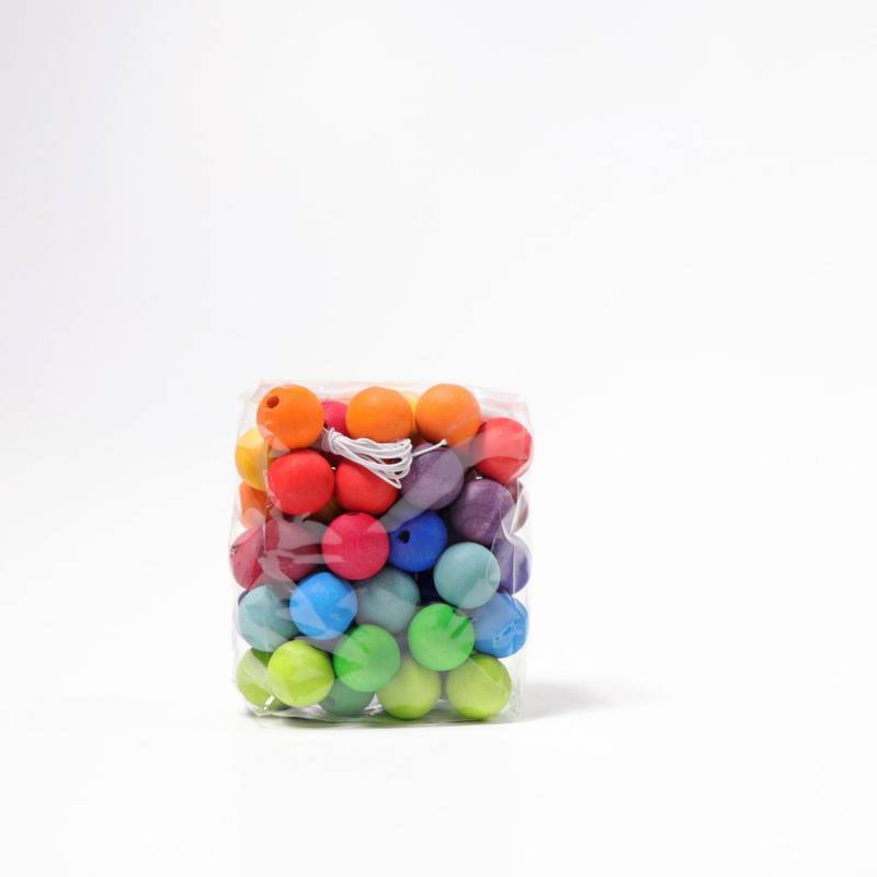 Grimm&#039;s mittlere Holzperlen - 60Stk (Farbe: Regenbogen) - von Grimm&#039;s