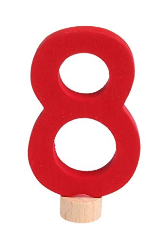 Grimms Geburtstagsring Zahlenstecker 8 von Grimm's Spiel und Holz Design
