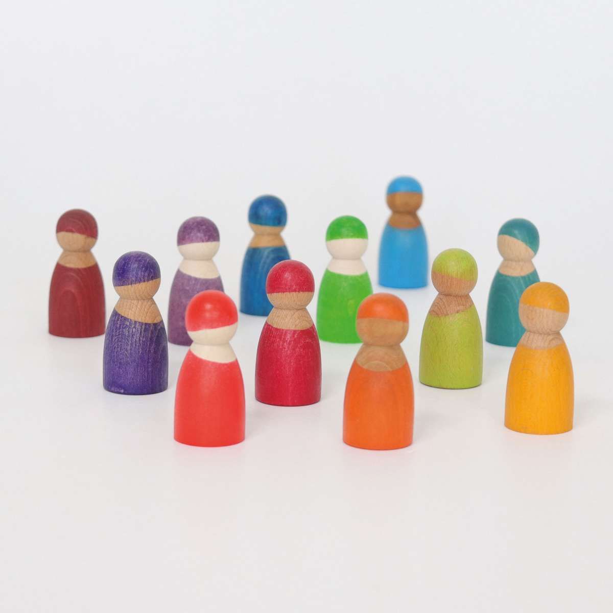 Grimms Regenbogenfreunde, 12 Holzfiguren. Grimms Regenbogenfreunde, 12 Holzfiguren. von Grimm´s