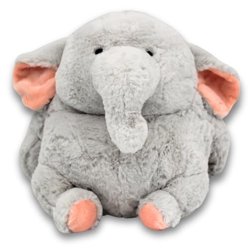Grimm 30 cm Weiches Kuscheltier - Niedliches Plüschtier für Kinder und Erwachsene Geburtstage und Feiertag (Elefant) von Grimm