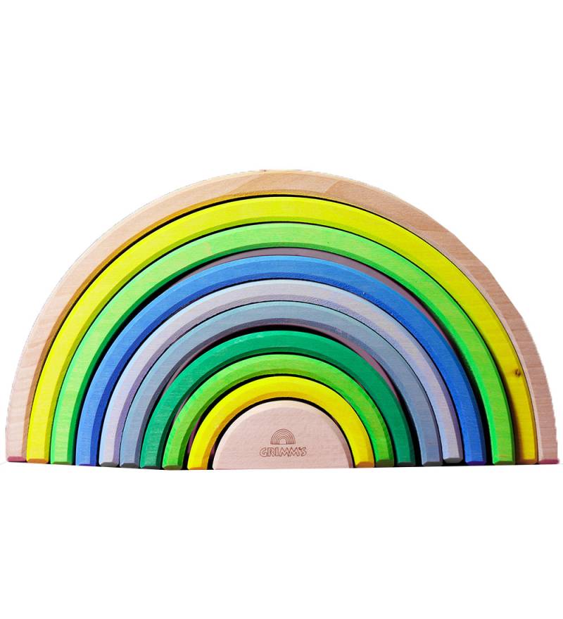 Grimms Holzspielzeug - Regenbogen - 10 Teile - Neongrün - Grimms - One Size - Bauklötze Grimms Holzspielzeug - Regenbogen - 10 Teile - Neongrün - Grimms - One Size - Bauklötze von Grimms
