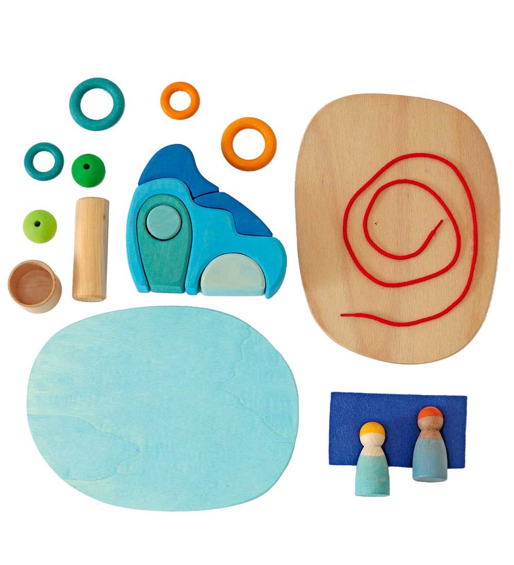 Grimms Holzspielzeug - Small World Play By The Wasser - Grimms - One Size - Spielzeug Grimms Holzspielzeug - Small World Play By The Wasser - Grimms - One Size - Spielzeug von Grimms