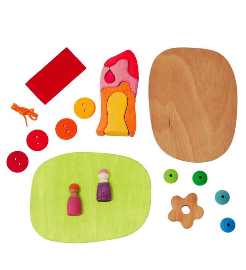 Grimms Holzspielzeug - Small World Play Down By The Wiese - Grimms - One Size - Spielzeug Grimms Holzspielzeug - Small World Play Down By The Wiese - Grimms - One Size - Spielzeug von Grimms