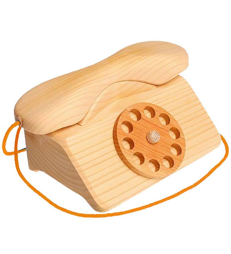 Grimms Holzspielzeug - Telefon - Natur - Grimms - One Size - Telefone Grimms Holzspielzeug - Telefon - Natur - Grimms - One Size - Telefone von Grimms