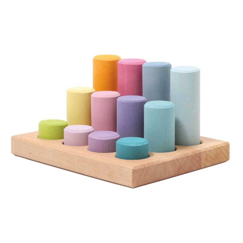 Grimms - Steckspiel Kleine Walzen Pastell Grimms - Steckspiel Kleine Walzen Pastell von Grimms