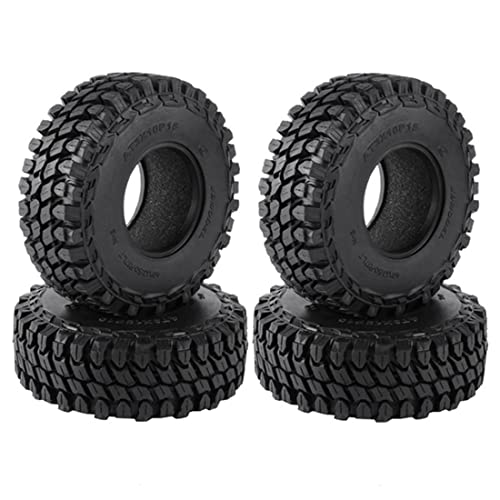 Griwiuiowe 4 STÜCKE 110Mm 1,9 Gummireifen Rad Reifen für 1/10 RC Crawler Auto TRX4 D90 Axial SCX10 II III Redcat von Griwiuiowe