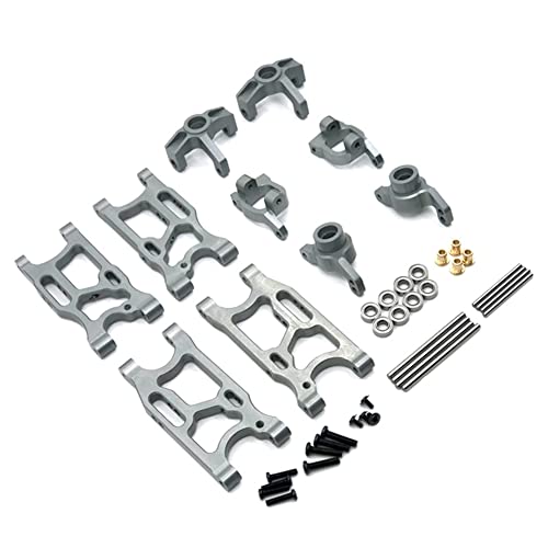 Griwiuiowe Für 144001 124016 124017 124018 124019 Metall Upgrade Arm Lenkung Becher Bedienung C Sitz RC Auto Teile ZubehöR, von Griwiuiowe