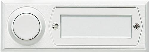Grothe 51013 Klingeltaster mit Namensschild 1fach Weiß 12 V/1,5A von Grothe