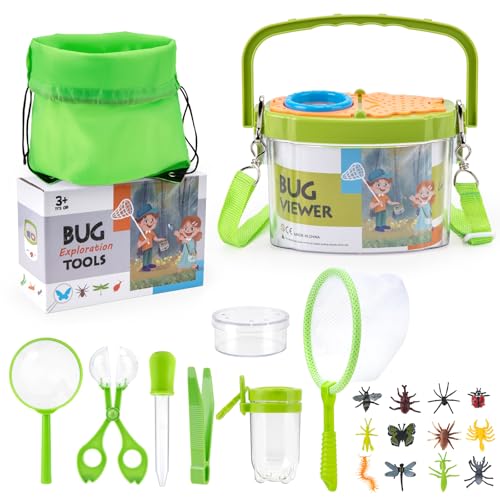 Growithu Bug Hunting Kit für Kinder: 23 PCS Bug Catcher für Kinder Outdoor Explorer Spielzeug für 3 4 5 6 7 Jahre alt Growithu Bug Hunting Kit für Kinder: 23 PCS Bug Catcher für Kinder Outdoor Explorer Spielzeug für 3 4 5 6 7 Jahre alt von Growithu