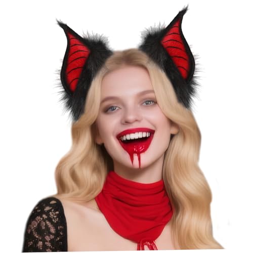 Fledermausohren Stirnband, Fledermaus -Stirnband, flauschige Kunstohren, glatte Kanten Halloween -Kostüme für Cosplay -Party -Kostümzubehör Fledermausohren Stirnband, Fledermaus -Stirnband, flauschige Kunstohren, glatte Kanten Halloween -Kostüme für Cosplay -Party -Kostümzubehör von Grtheenumb